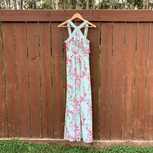Oasis Floral Halter Maxi Dress